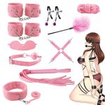 10-Piece Multicolor BDSM Bondage Restraint Kit