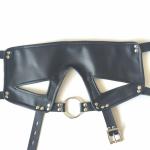 Adjustable Bondage Mask with O-Ring Gag