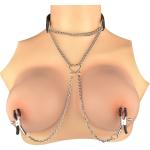Nipple Clamps with Collar & Chain Whip Set