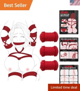 Soft Cotton Bondage Rope Set - 3 Pack, 10m