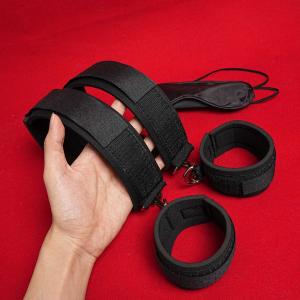 Bed Restraint Bondage Kit with Cuffs and Blindfold