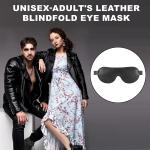 Adjustable Leather Eye Mask for Couples Role Play