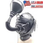 Bondage Head Hood with Funnel Gag for Sensation