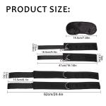 Bed Restraint Bondage Kit with Cuffs and Blindfold