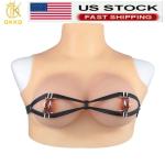 Leather Nipple Clamps and Breast Bondage Belt