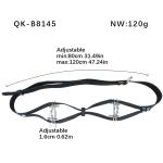 Leather Nipple Clamps and Breast Bondage Belt