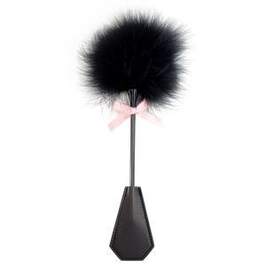 Soft Feather Tickler for Bedroom Fun - Black/Pink