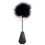 Soft Feather Tickler for Bedroom Fun - Black/Pink