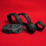 Bed Restraint Bondage Kit with Cuffs and Blindfold