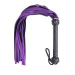 Purple Leather Flogger for Couples – Sensual BDSM Toy