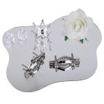 Leather Nipple Clamps and Breast Bondage Belt