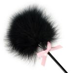 Soft Feather Tickler for Bedroom Fun - Black/Pink