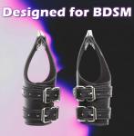Leather Bondage Wrist Cuffs for BDSM Play