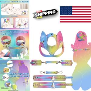 Couple Bondage Restraint Kit with Cat Mask