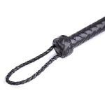 Purple Leather Flogger for Couples – Sensual BDSM Toy