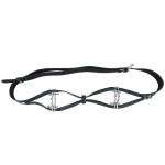 Leather Nipple Clamps and Breast Bondage Belt