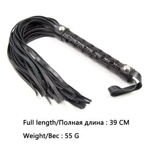 PU Leather Flogger Whip for BDSM Play