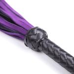 Purple Leather Flogger – Deluxe BDSM Whip for Couples