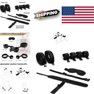 Adjustable BDSM Restraint Set with Blindfold & Collar