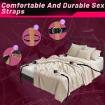 Adjustable BDSM Bed Restraints Kit with Cuffs & Blindfold