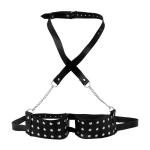 Wearable Leather Nipple Clamps for Breast Bondage