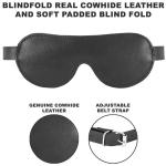 Leather Flogger & Spanking Paddle BDSM Set