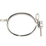 Metal Breast Ring with Nipple Clamp for BDSM Play