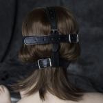 White Breathable Mouth Gag with Blindfold for BDSM