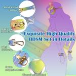 Couple Bondage Restraint Kit with Cat Mask