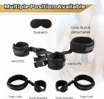 Adjustable BDSM Restraint Set with Blindfold & Collar