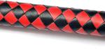 Genuine Leather Red & Black BDSM Flogger