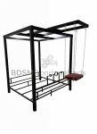 BDSM Bondage Bed Frame with Restraints