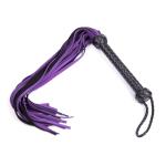 Purple Leather Flogger – Deluxe BDSM Whip for Couples