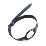 Black Leather O Ring Mouth Gag for Bondage Fun