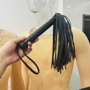 42cm PU Leather Spanking Whip Flogger Paddle