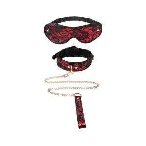 Lace Collar and Lead Set with Blindfold