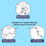 Adjustable Metal Nipple Clamps for BDSM Fun