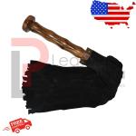 Black Suede Leather Flogger with 50 Tails