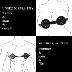 Leather Nipple Bondage Restraints for Pain Play