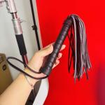 42cm PU Leather Spanking Whip Flogger Paddle