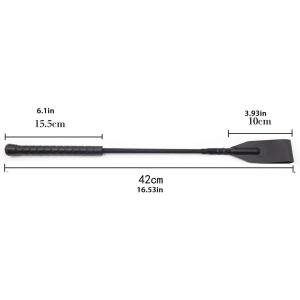 Braided Faux Leather Whip and Handcuffs Set