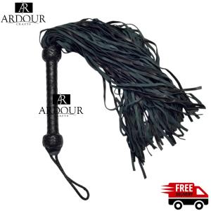 Thick Leather Flogger with 75 Tails for Impact