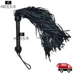 Thick Leather Flogger with 75 Tails for Impact