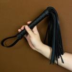 PU Leather BDSM Crop Spanking Flogger Whip