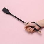 Short PU Leather Riding Crop for BDSM Play