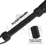 Thick Leather Flogger with 75 Tails for Impact