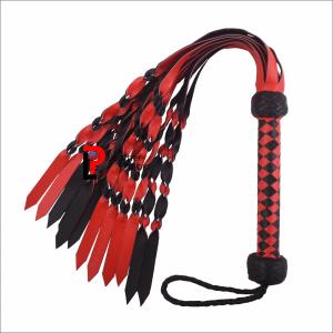 Thick Leather 12-Tail Flogger for Impact Play