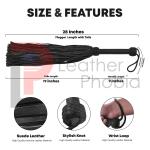 Thick Leather Flogger with 100 Tails for Impact