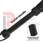 Thick Leather Flogger with 100 Tails for Impact