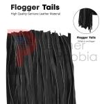 Thick Leather Flogger with 100 Tails for Impact